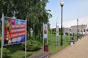 В центре Стародеревянковской  появилась аллея спортивной славы