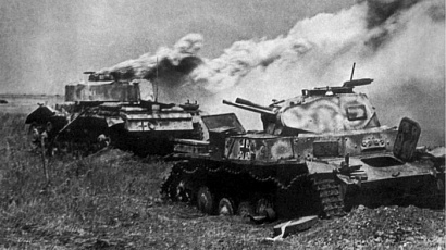 5. немецкие танки, уничтоженные артиллеристом героем Советского Союза Алексеем Гусько